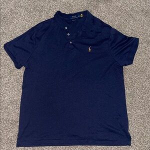 Polo by Ralph Lauren Men's Classic Blue Polo Shirt